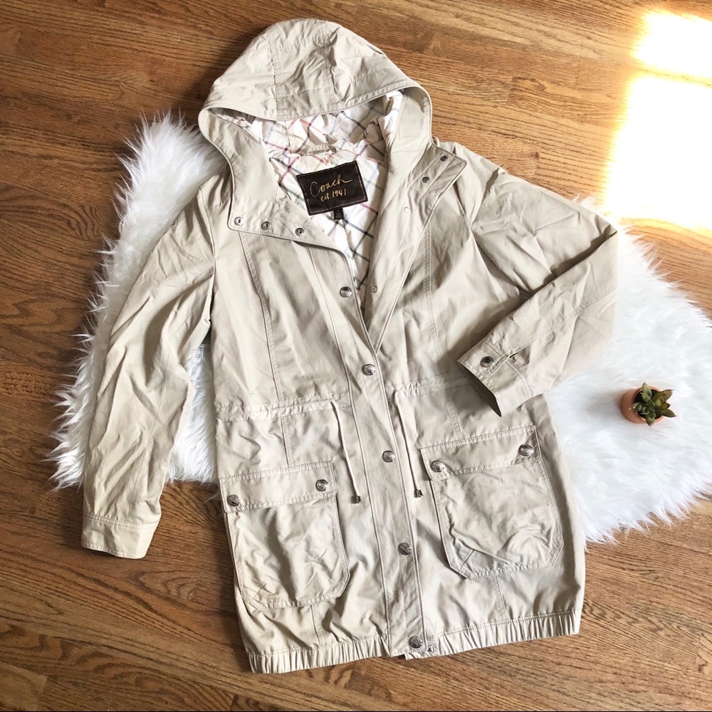 COACH casual trench coat